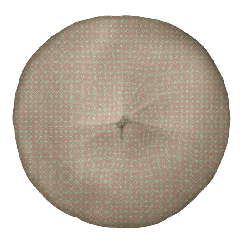 Coussin de sol Katelyn Elizabeth, 30 po x 30 po, Brun et bleu