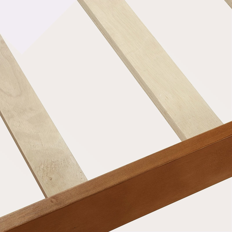 Lit plateforme avec base de lit en bois et lit-bateau, Chêne
