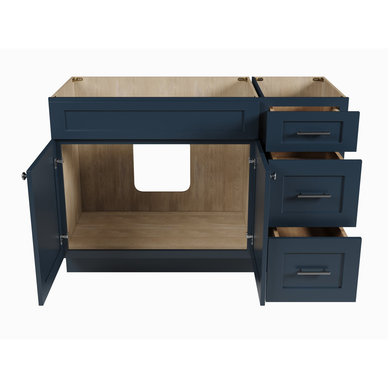 Base de meuble-lavabo simple 51 po Disar, Bleu