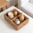 Natural Water Hyacinth Storage Basket Set Of 3, Rectangular Woven Organizer Bins For Shelves, Pantry, Bathroom, And Home Decor