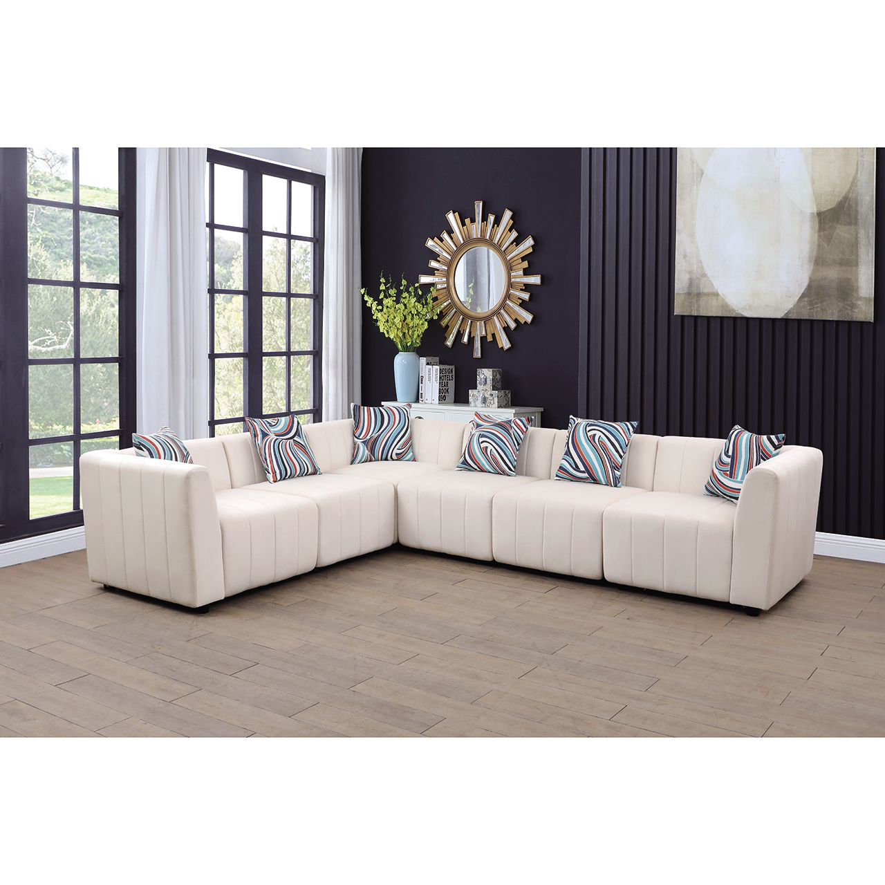 Latitude Run® Shalina 6 - Piece Upholstered Sectional