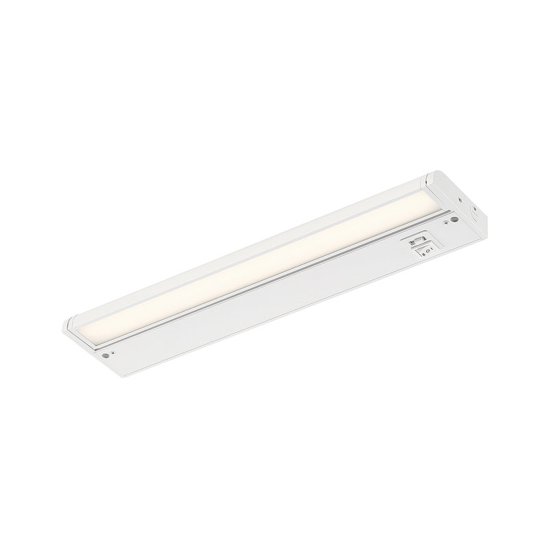 White LED 16'' Under Cabinet Light Bar with Integrated Bulb