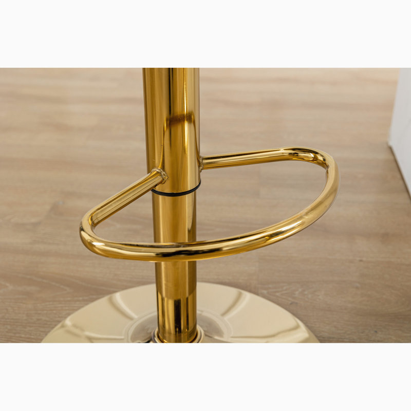 Tabouret pivotant à hauteur réglable, Jaune