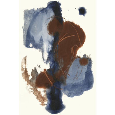 " Denim And Rust I " by Joyce Combs Painting Print