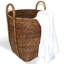 Hand Woven Wicker Laundry Basket-1826963945