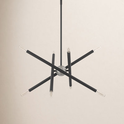 Poco 8 - Light Dimmable Sputnik Modern Linear Chandelier