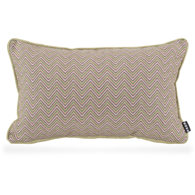 Leola Chevron Cushion, 30cm H x 50cm W x 10cm D, Rectangular