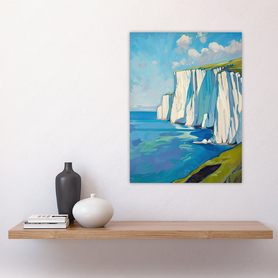 Cliffs of Dover Coastal Landscape Painting Wall Art Print