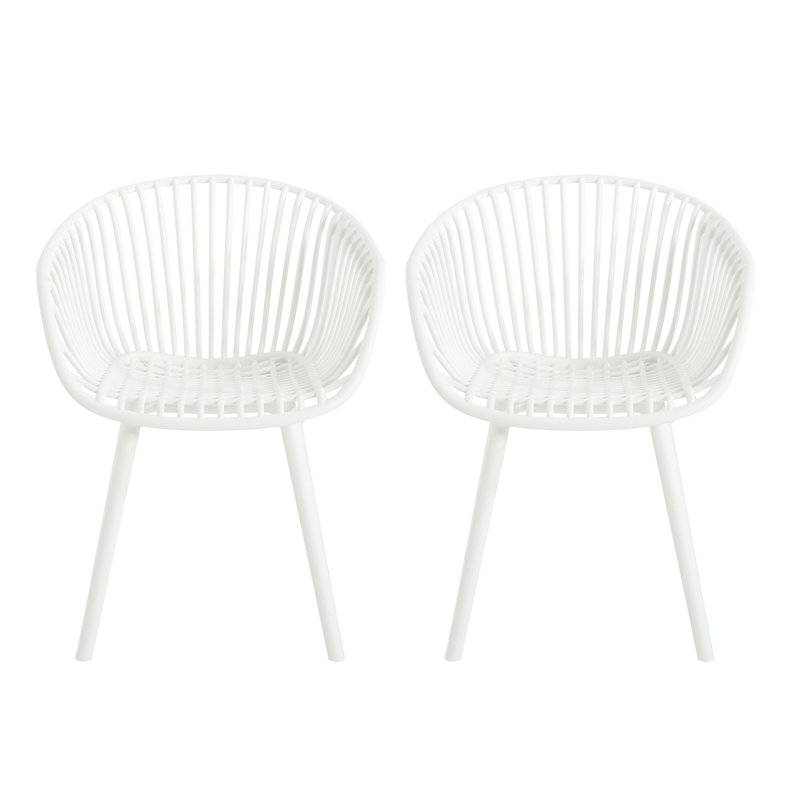 Chaise Mykonos (ensemble de 2), Blanc