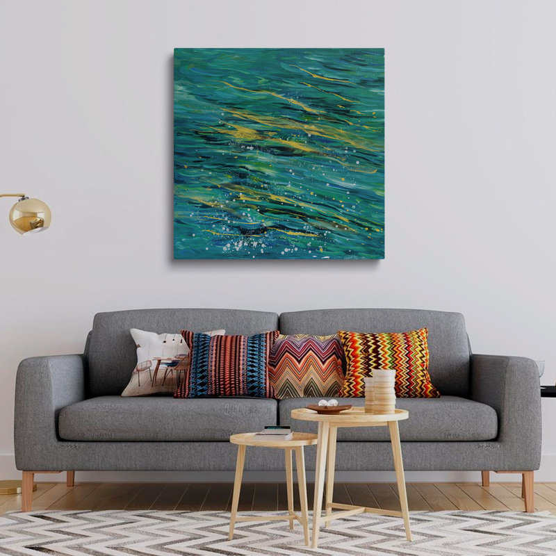 "Peaceful Sea with Sunlight", reproduction d'art sur toile