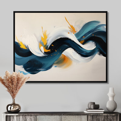 Racines et reflets des vagues abstraites II - Spirales abstraites, art mural pour le salon