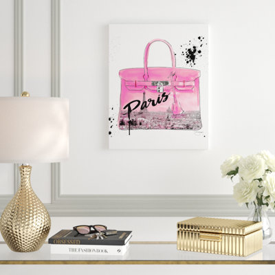« rose paris », impression sur toile