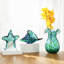 Vase en verre vert 8,5 "pour fleurs