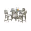 Table de salle à manger ronde gris clair 1pc