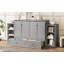Lit escamotable double avec tiroirs et tablettes de rangement spacieux. Idéal pour les chambres d'amis ou les chambres compactes. Gris clair-1567355531