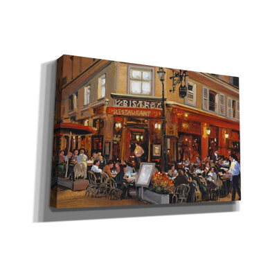 «Bistro I» par Tim O'toole, art mural sur toile