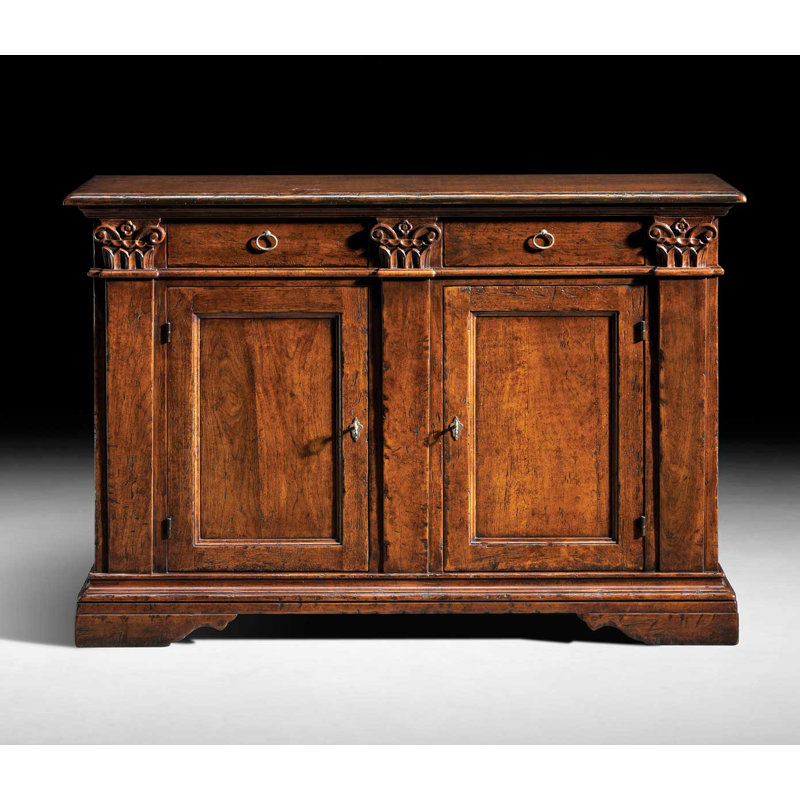 Tuscan 58" Wide Walnut Wood Sideboard