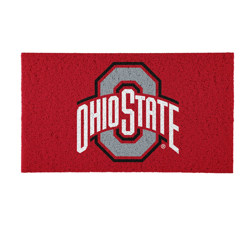 Tapis polychrome en PVC, 16 po x 28 po, Ohio State University
