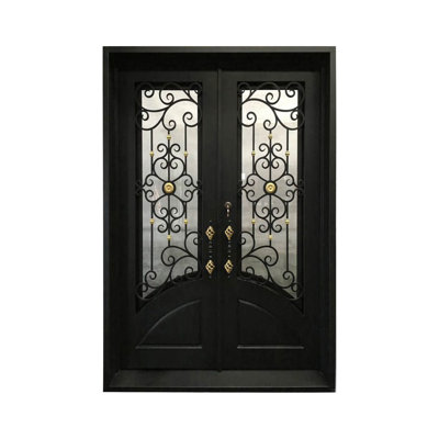 Gilded Flower French Iron Doors