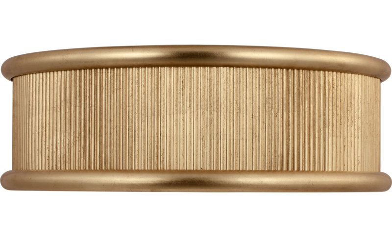 Ritz Flush Mount, 6" H x 18" W x 18" D, Gild