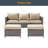 Raelee 3 - Person Patio Conversation Set with Cushions-141685480-141685486