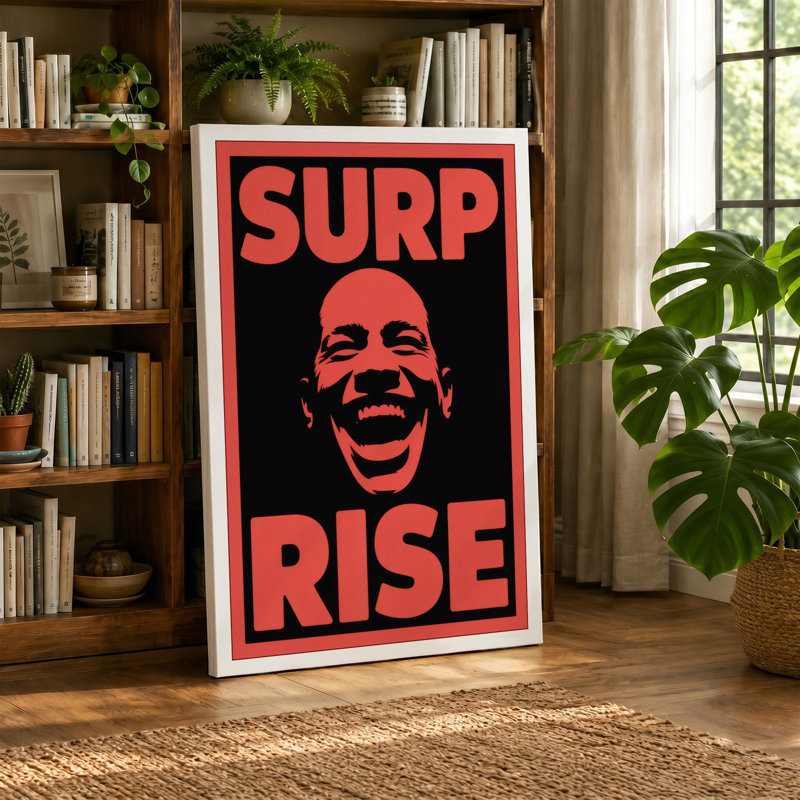 Surprise Graphic Design - Wrapped Canvas, Cream Border, 30x20 - 76.2 x 50.8 cm