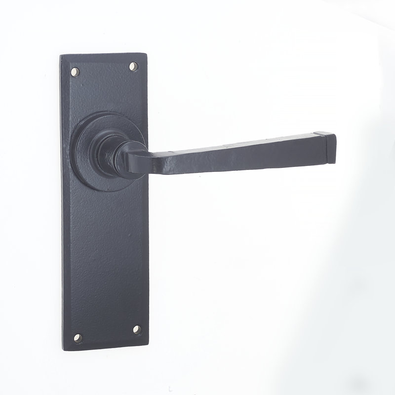 Valley Forge Passage Door Handle, Black