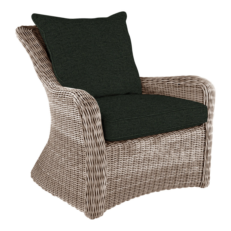 Sag Harbor Patio Chair with Sunbrella Cushions, Millstone 9862, Oyster
