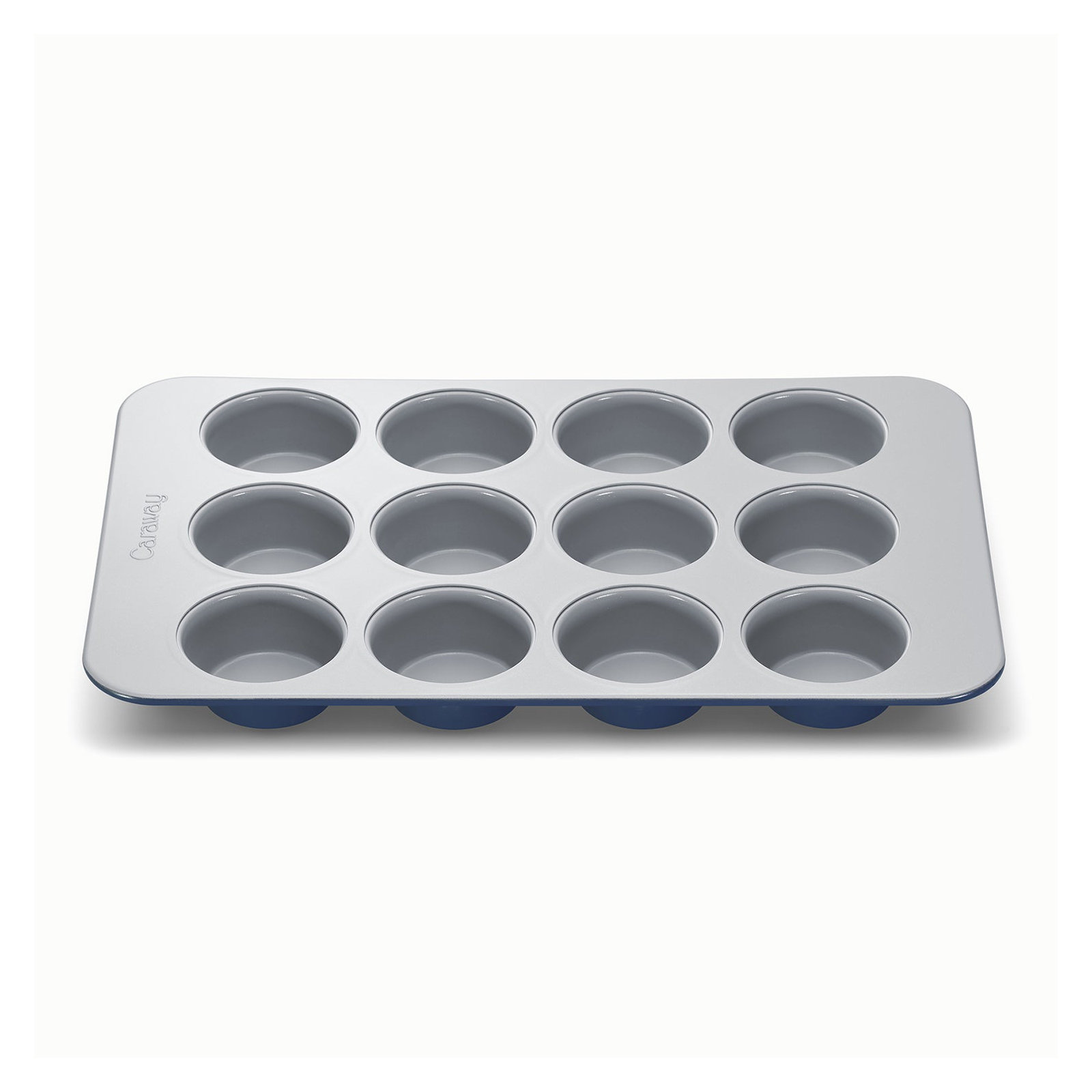 Caraway 12 Cup Nonstick Ceramic Muffin Pan, Navy, Navy