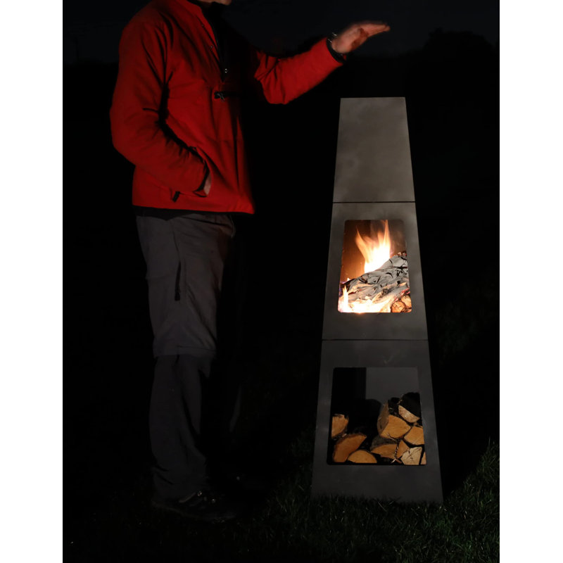 Schwamm Column Wood Burning Smokeless Chimnea