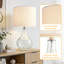  22.38" Clear Glass Modern Table Lamp For Living Room and Bedroom-534504315