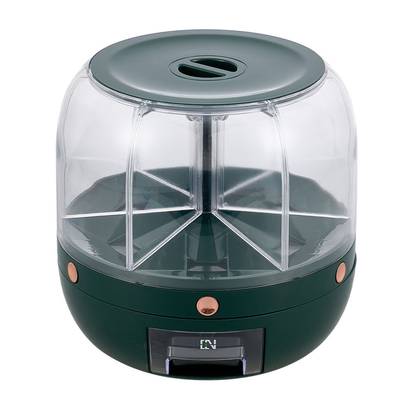 Food Storage Container, Green；Clear