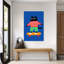 Skating Cat Playful Contemporary Cat Wall Art Print by Treechild - Wrapped Canvas Print-1753734077