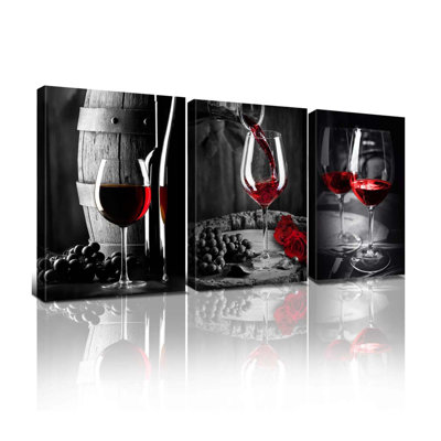 3 Piece Wrapped Canvas Wall Art