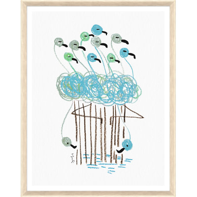 Flamingo Bouquet, Blue