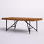 Table basse Winschoten Live Edge, noyer clair