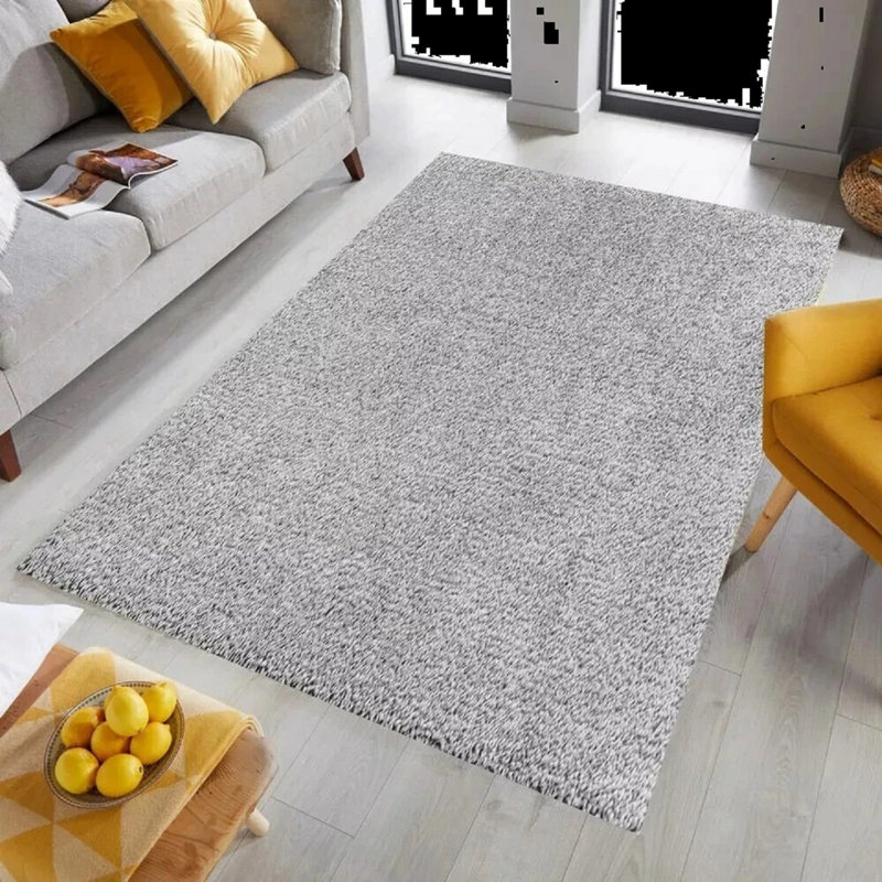 Solid Colour Shag Area Rug, Rectangle 50 x 80 cm