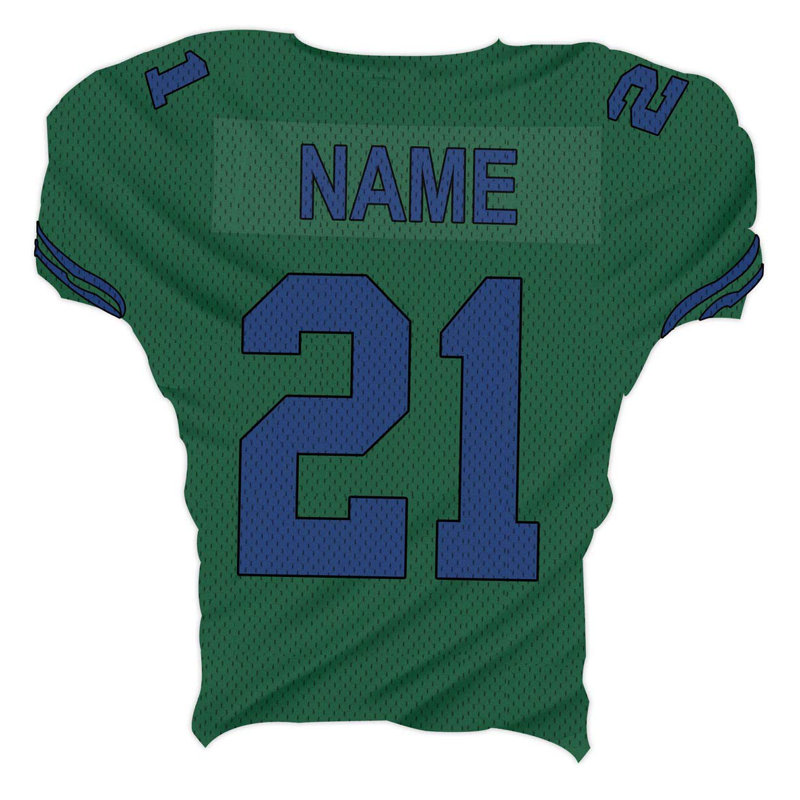 Décalcomanie murale nom et numéro personnalisé jersey, H 30 po x l 30 po, Vert