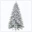 Arbre de Noël artificiel enneigé avec base en métal, support facile à assembler, arbre de Noël à charnières-571651598
