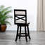 Tabouret pivotant à hauteur de comptoir 24 po avec siège en tissu respirant doux-328312728-328312734