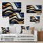 «Abstract Geode Waves», art mural acrylique abstrait pour la cuisine-508106961