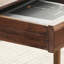 Bureau d'écriture avec tiroir en bois de noyer brun foncé-291297253