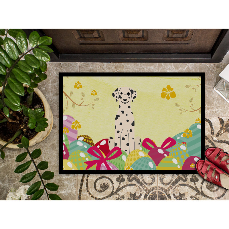 Saroyan Non-Slip Easter Outdoor Doormat, 18"W X 27"L