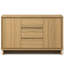 Armoire de rangement moderne avec 2 portes, 3 tiroirs et un cadre encadré-1340971273