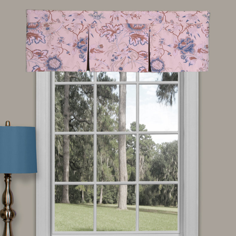 Colson Blue Cotton Two Pleat Valance