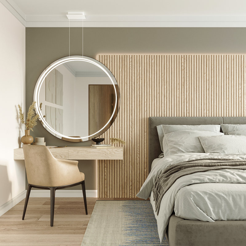 1 - Light LED Geometric Pendant, White, 3000K, 150cm H x 16cm W x 78cm D