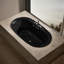 Underscore Oval 66" x 36" Heated Bubblemassage Air Bath with Center Drain-2076758315