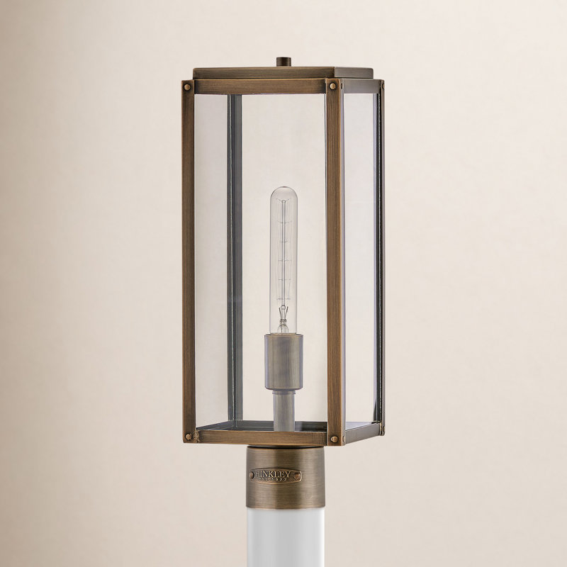 Caliana Transparent Lantern Head, Burnished Bronze, 19.25" H x 8.75" W x 8.75" D
