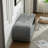 52.17-inch Chenille Upholstered Bench Shoe Bench Entryway Bench-2099737679
