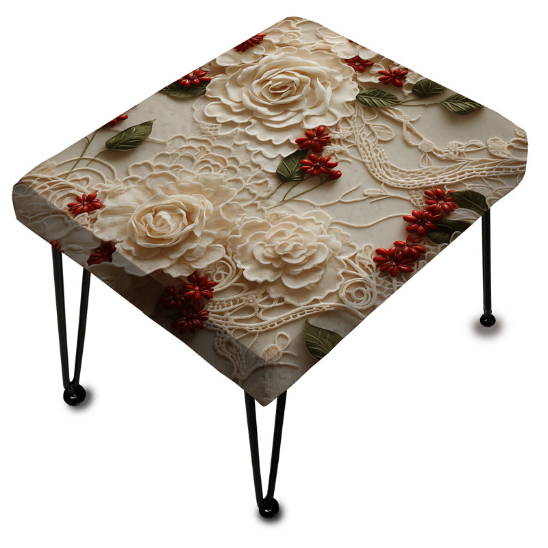 Voile en dentelle rouge Timeless